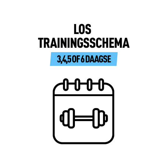 Trainingsschema (3,4,5 of 6 daagse)